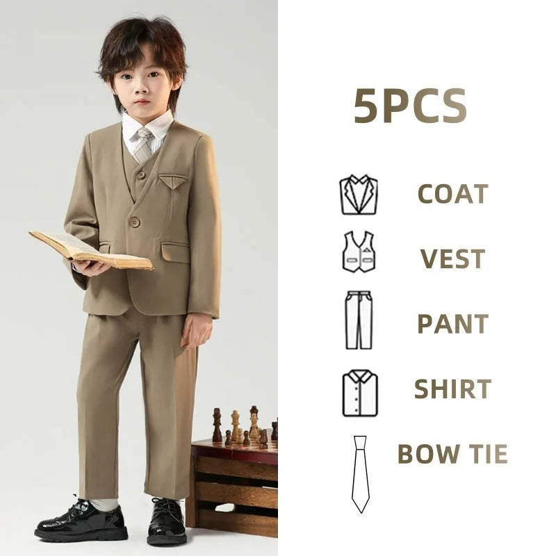 Children’s Handsome Blazer Suit – Slim Fit Formal Set