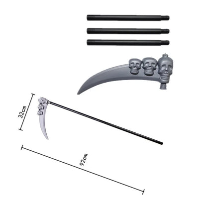 Glowing Red Eyes Grim Reaper Costume for Kids