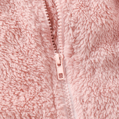 Warm Zipper Jacket + Cute Bag – Baby Girl Outfit