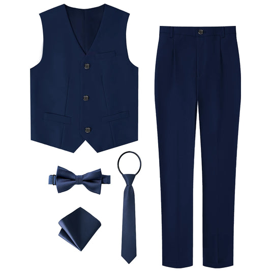 Children’s Party & Ceremony Suit – Boys’ Blazer, Pants & Vest Outfit