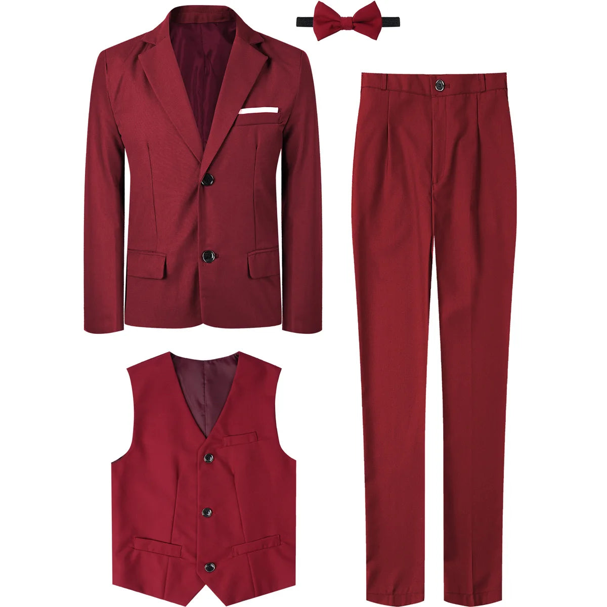 Kids' Formal 3-Piece Suit: Perfect for Weddings & Special Occasions