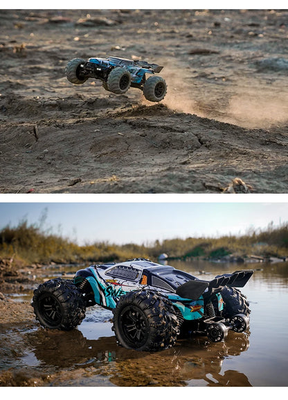 1:16 RC Off-Road Car – High-Speed 4WD Monster Truck with LED Lights