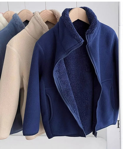 Thick Zipper Sweater for Boys & Girls – Cozy Style