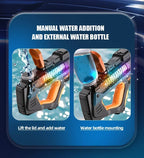 Full electric automatic water gun toy for kids, portable summer beach water fight toy by Ultra Shoppings, perfect for outdoor play