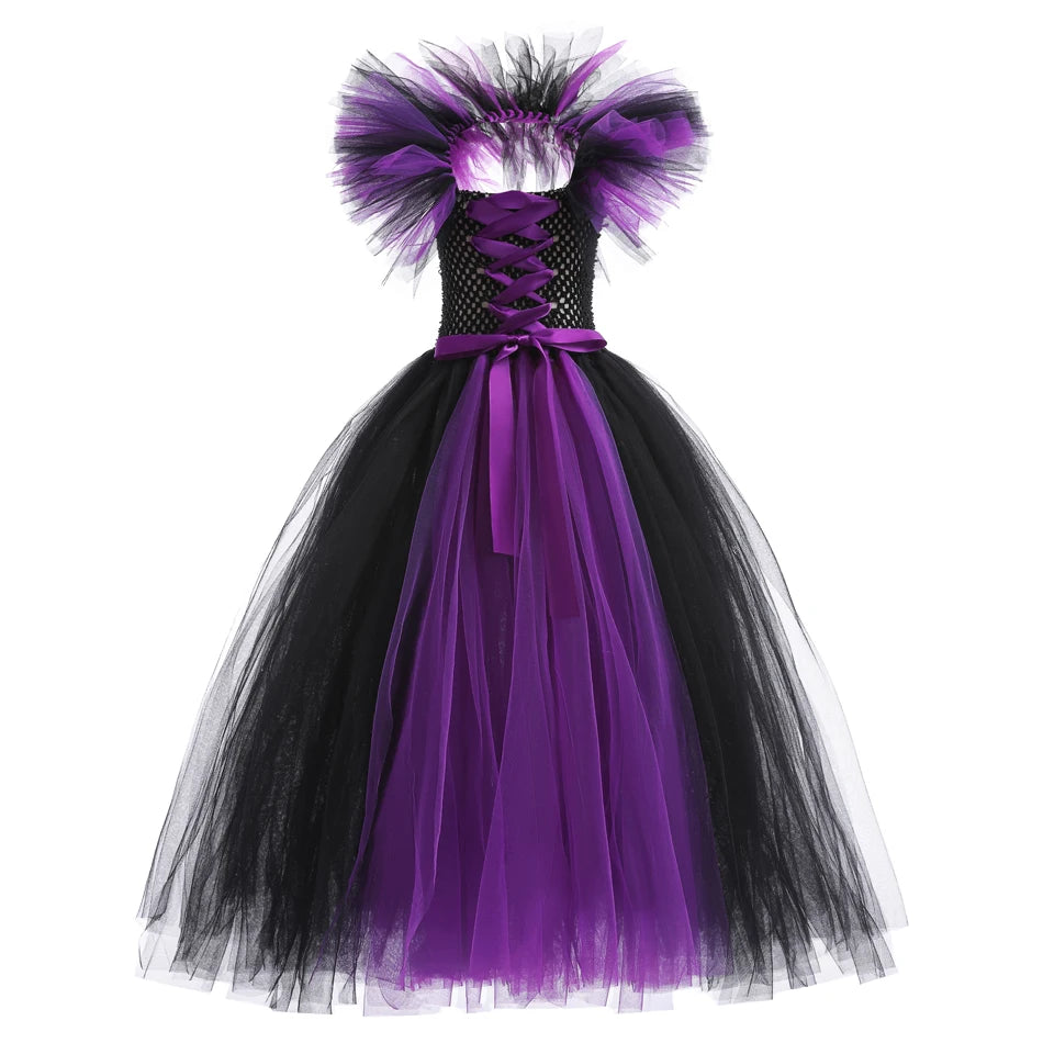 Luxury Halloween Costume – Girls Evil Role Dress