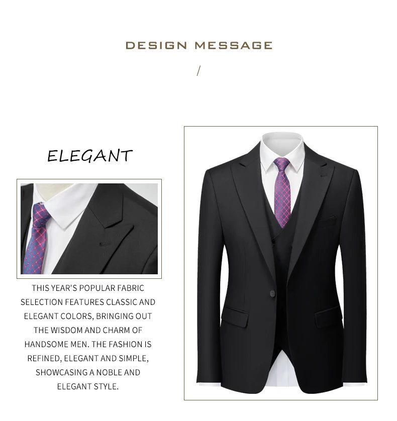 Groom & Business Wear – Italian Slim Gentleman Suit Blazer