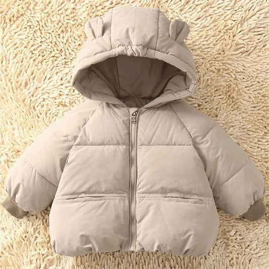 Warm Hooded Kids’ Winter Coat – Thick & Cozy