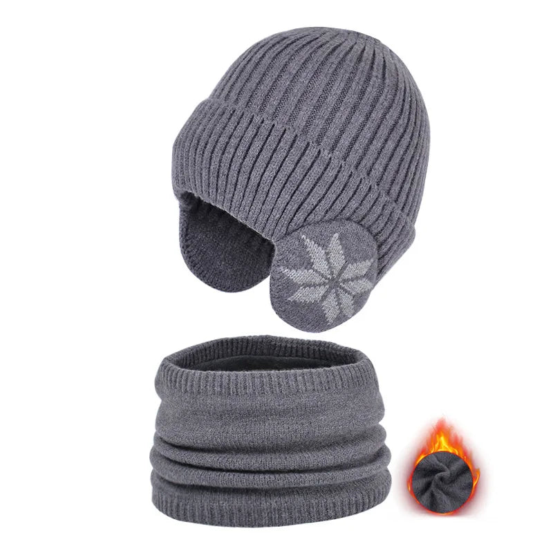 Fleece Lined Winter Hat & Scarf for Children