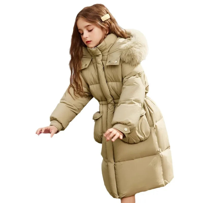Kids’ Cotton Winter Coat – Hooded, Thick & Stylish for Girls