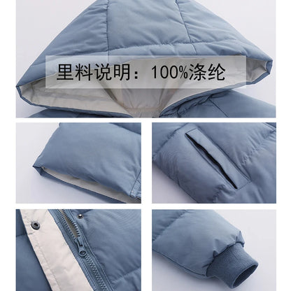 Boys' Long Winter Jacket – Warm Hooded Coat (2–10Y)