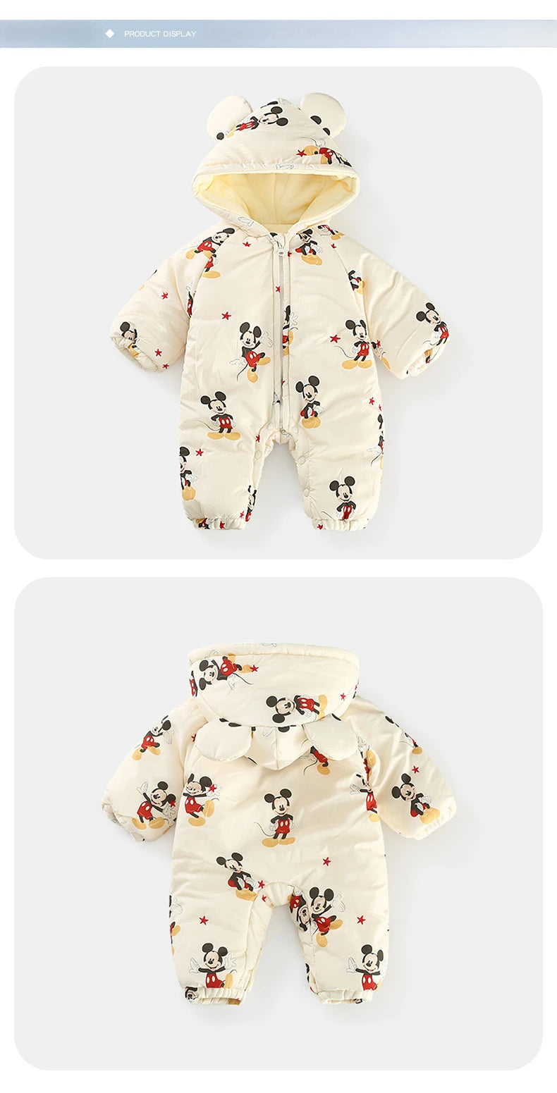 Unisex Cotton Romper – Mickey Magic for Babies