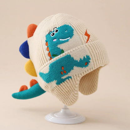 Cartoon Dinosaur Baby Hat – Winter Warm