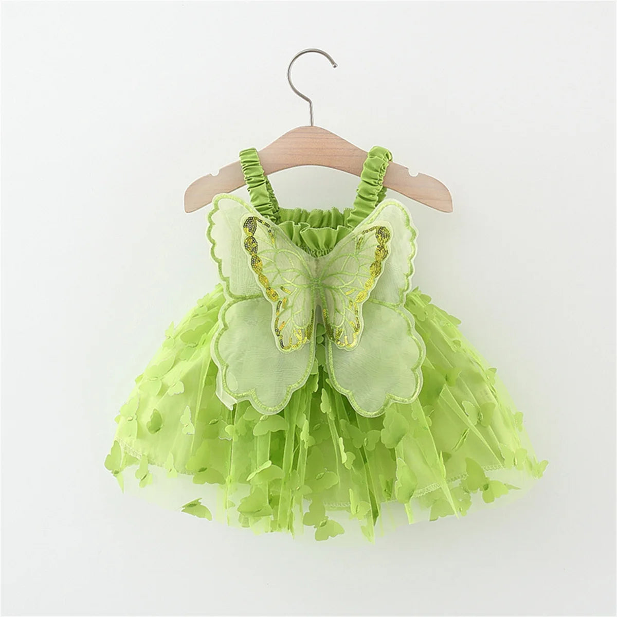 Toddler Girl Embroidered Mesh Party Outfit