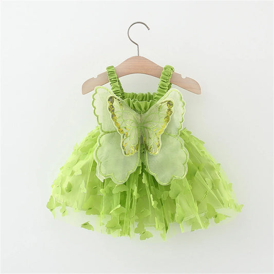 Toddler Girl Embroidered Mesh Party Outfit