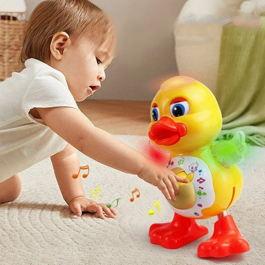 Electric Dancing Duck – Cute Musical & Light-Up Educational Toy for Kids