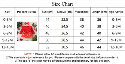 Cute Baby Girl Christmas Party Dress for Infants