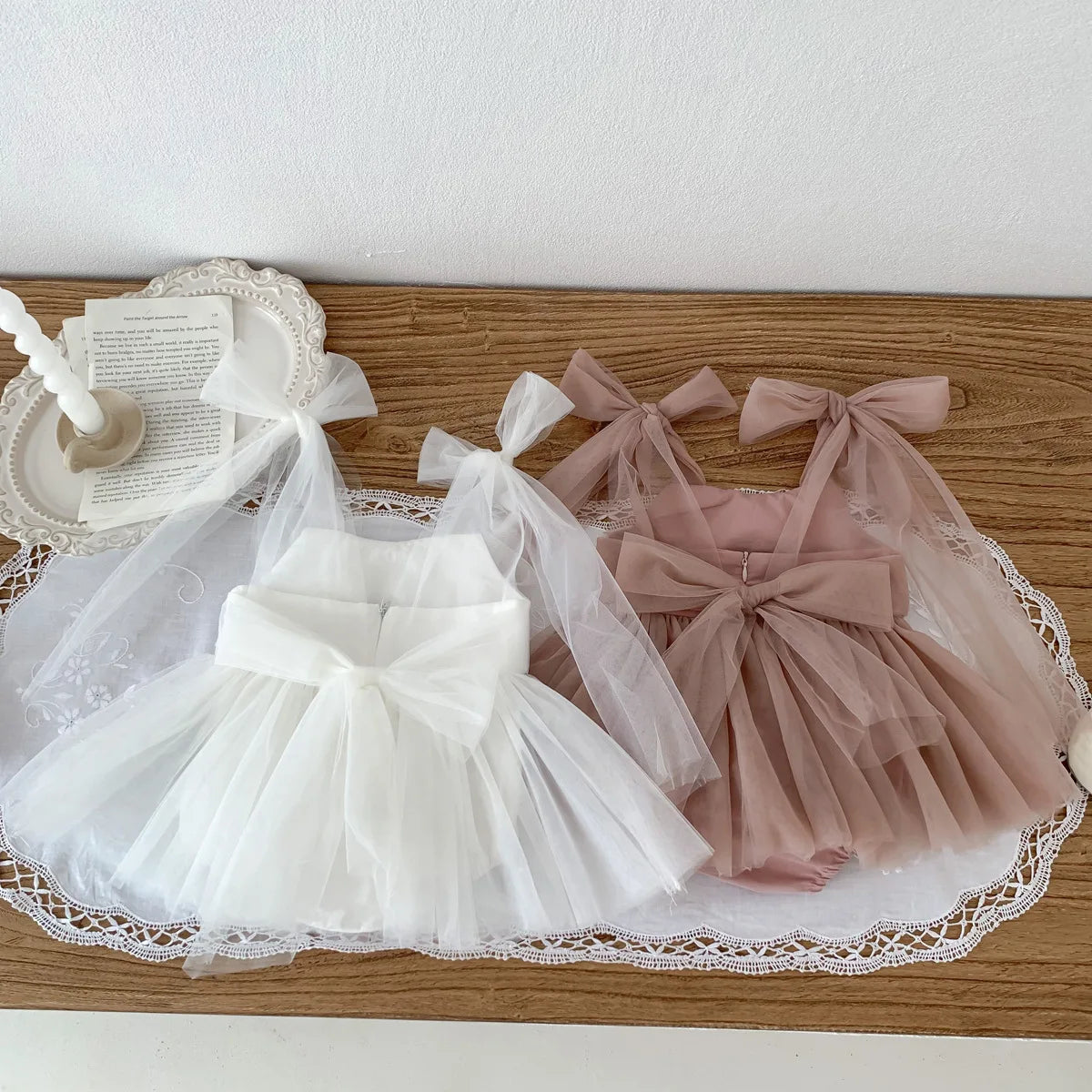Baby Girl Summer Party Romper Set