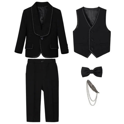 Boys’ Slim Fit Formal Suit – Wedding & Party Outfit (4–12 Years)