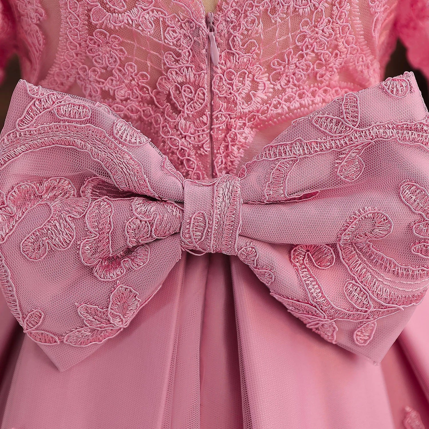 Kids’ Formal Embroidered Dress – Vintage Style Birthday