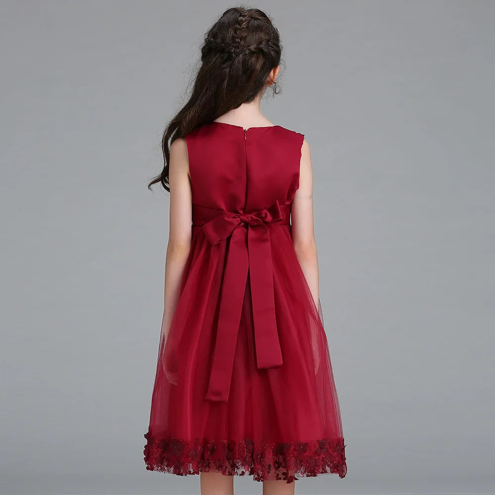 Girls' Wedding & Party Dress – Elegant Tulle Gown