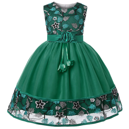 Girls’ Lace Flower Child Wedding & Party Dress
