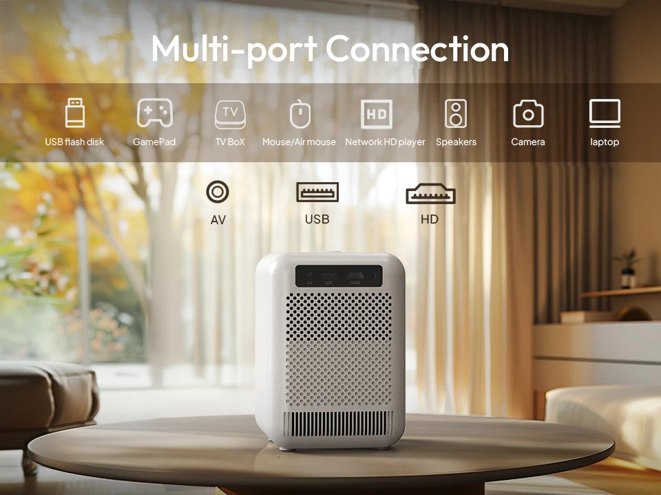 BYINTEK LOVE U4: 4K Smart Mini Projector for Wireless Home Cinema