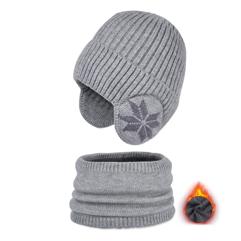 Fleece Lined Winter Hat & Scarf for Children
