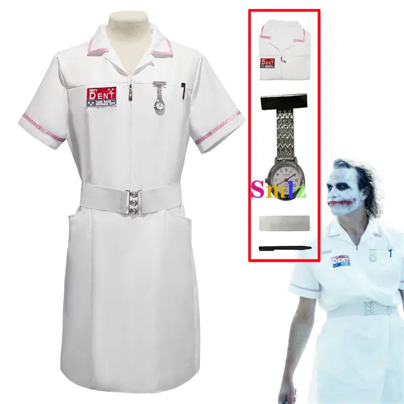 Movie Joker Cosplay – Jack Nurse Uniform with Props