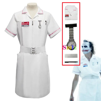 Movie Joker Cosplay – Jack Nurse Uniform with Props