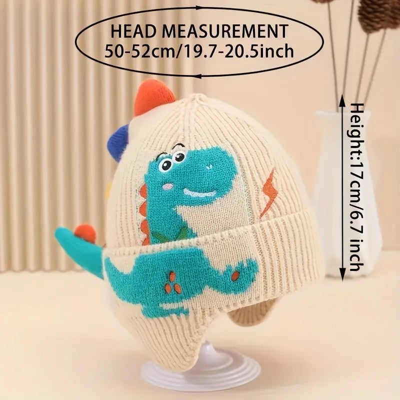Cartoon Dinosaur Baby Hat – Winter Warm