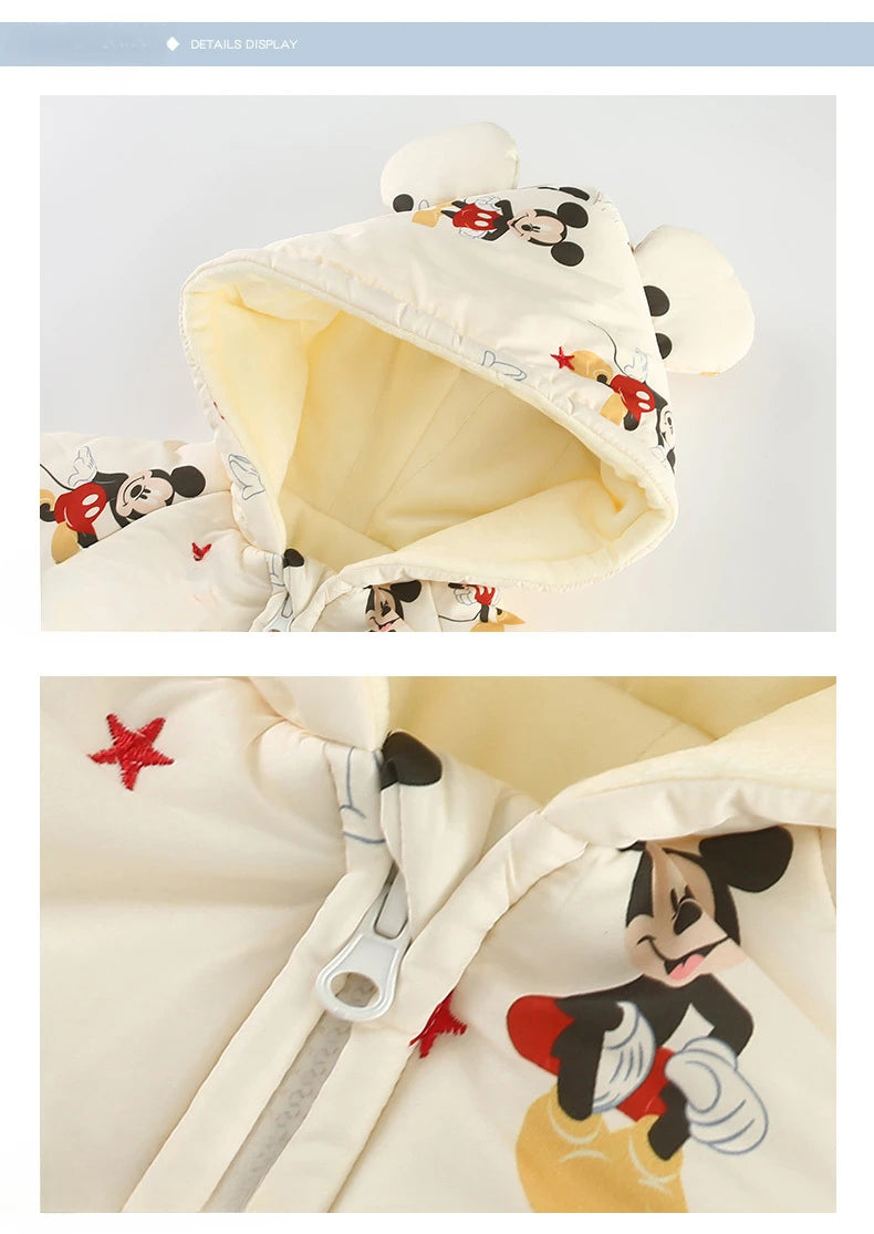 Unisex Cotton Romper – Mickey Magic for Babies