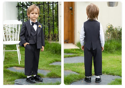 Children’s Striped Suit Set – Wedding & Piano Performance Outfit