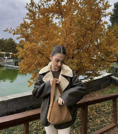 Bold & Warm: Double-Sided Fall Coat