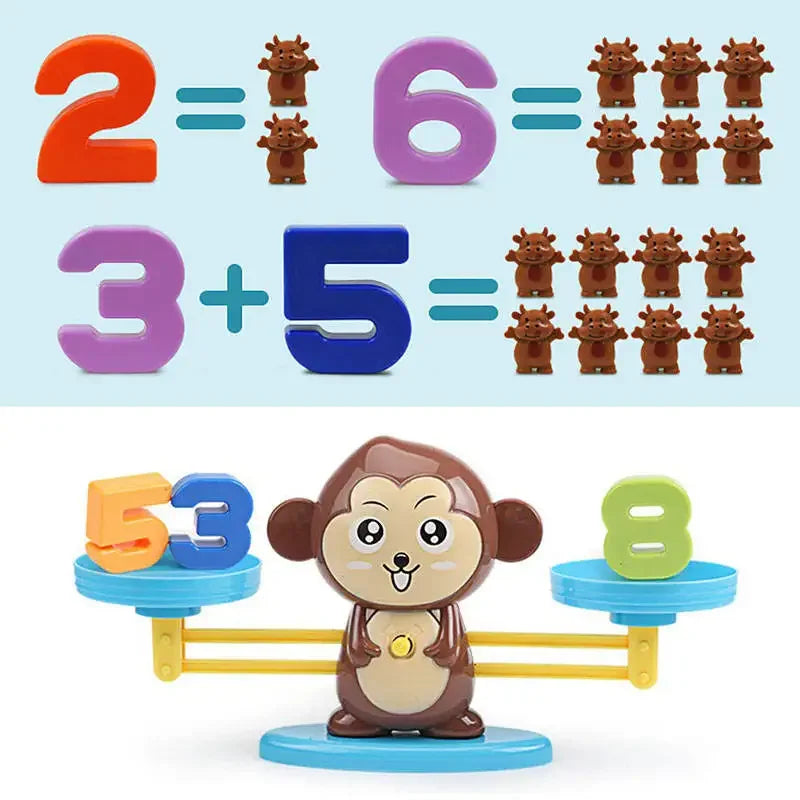 Monkey Balance Educational Play Set – STEM Math & Engineering Toy