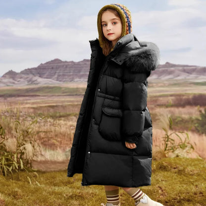 Kids’ Cotton Winter Coat – Hooded, Thick & Stylish for Girls