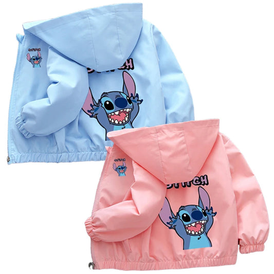 Lilo & Stitch Kids' Hooded Jacket: Cozy & Fun Cartoon Outerwear