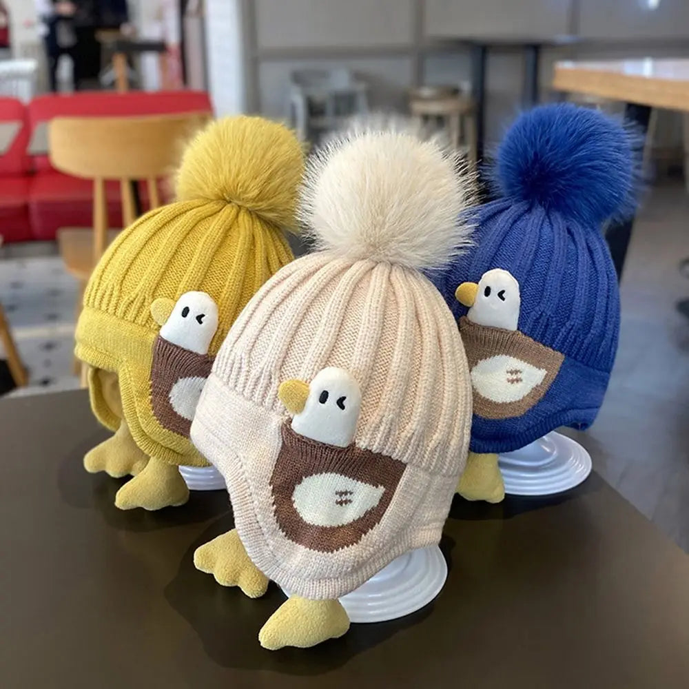 Cartoon Duck Baby Hat – Winter Protection