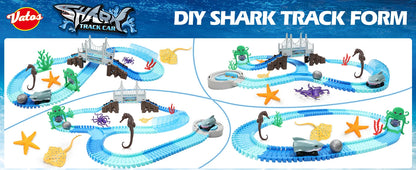 Kids’ Shark Race Car Track – Educational STEM Toy for Ages 3+