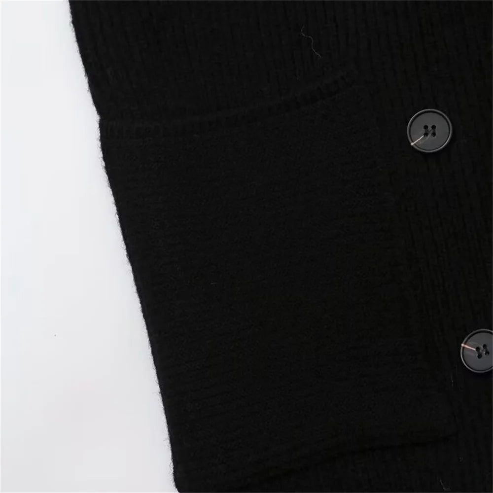 Chic Autumn Hooded Knit Coat – 2-in-1 Style