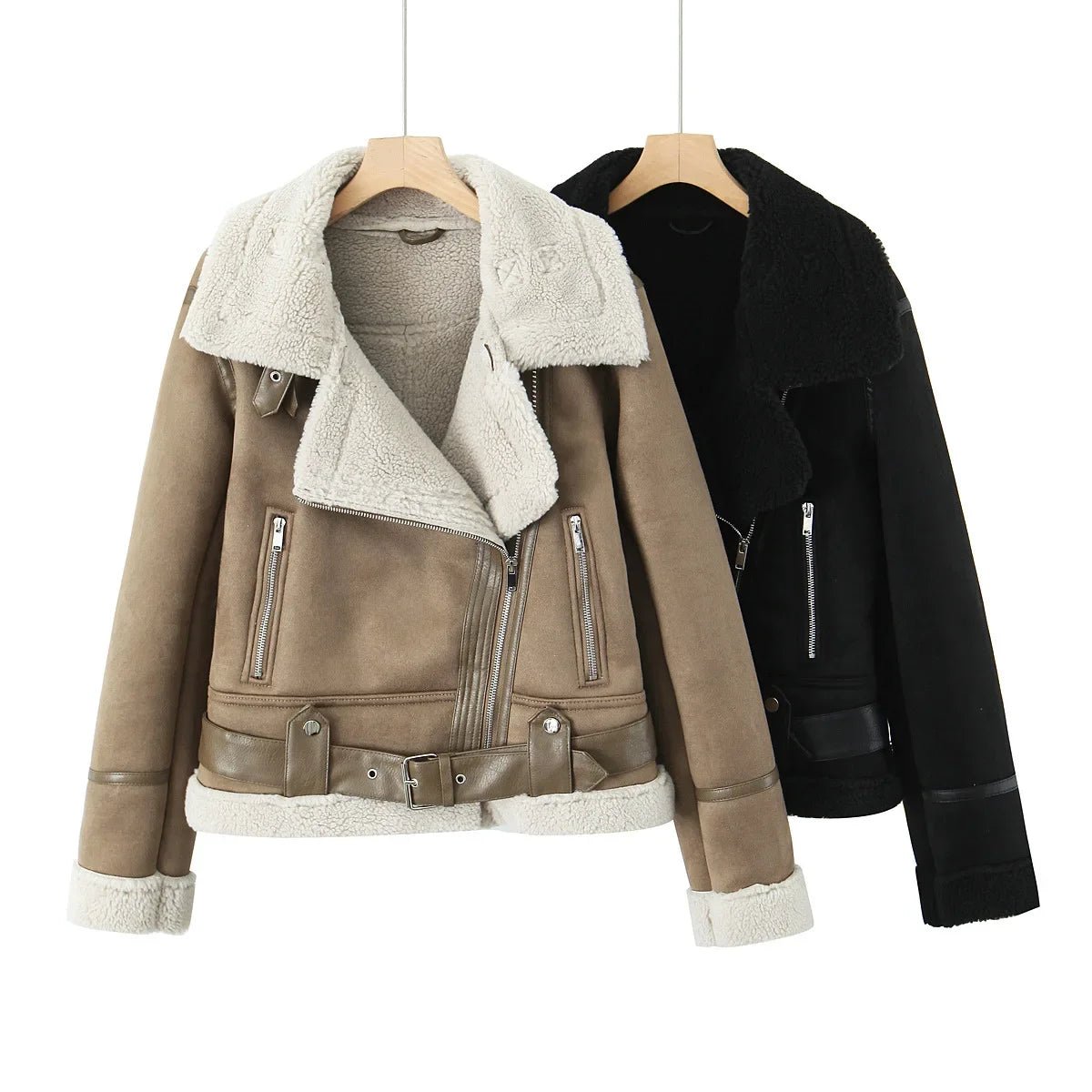 Cozy Chic: Fleece-Lined Fur Jacket for Autumn/Winter