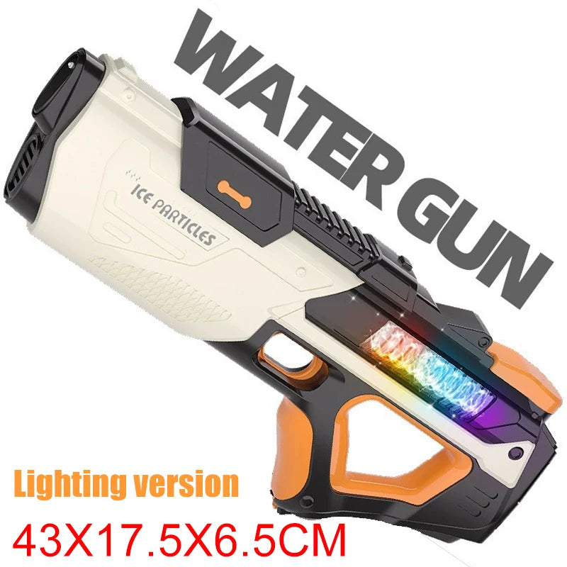 Electric water gun toy by Ultra Shoppings, portable outdoor water fight toy for kids, perfect for summer beach and outdoor play.