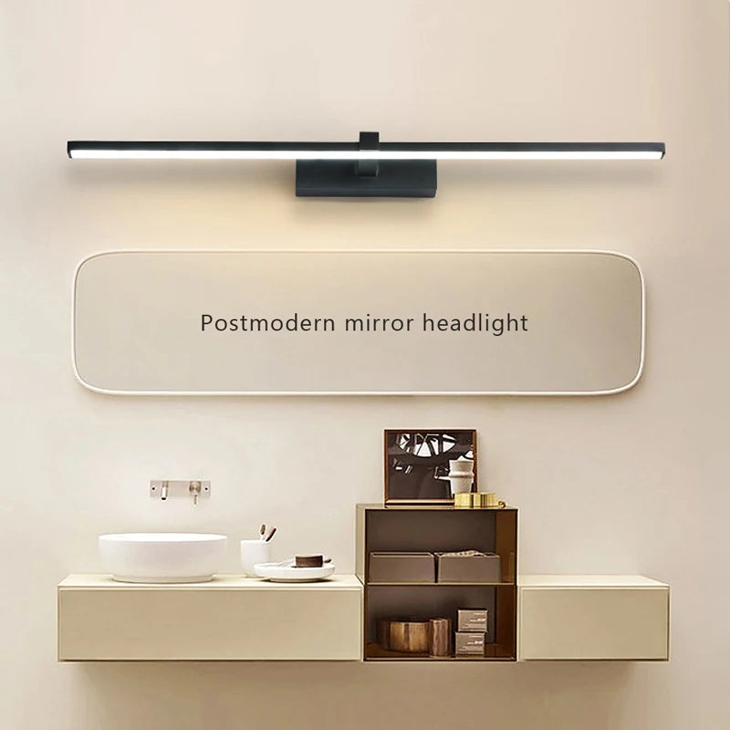 Modern LED Bathroom Wall Light: 3 Colors, Aluminum Makeup Mirror Lamp