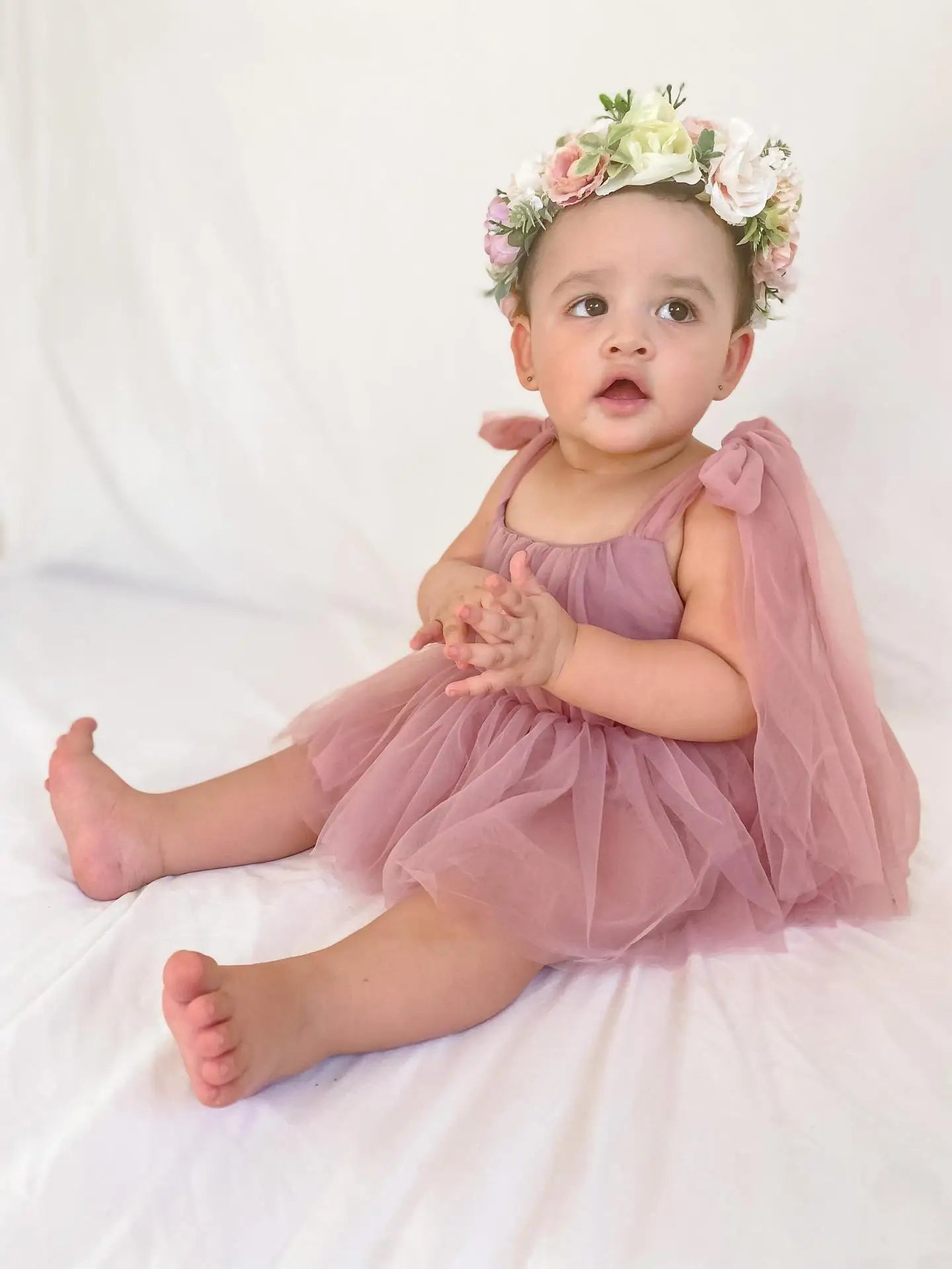 Baby Girl Summer Party Romper Set