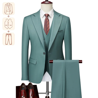 Groom & Business Wear – Italian Slim Gentleman Suit Blazer