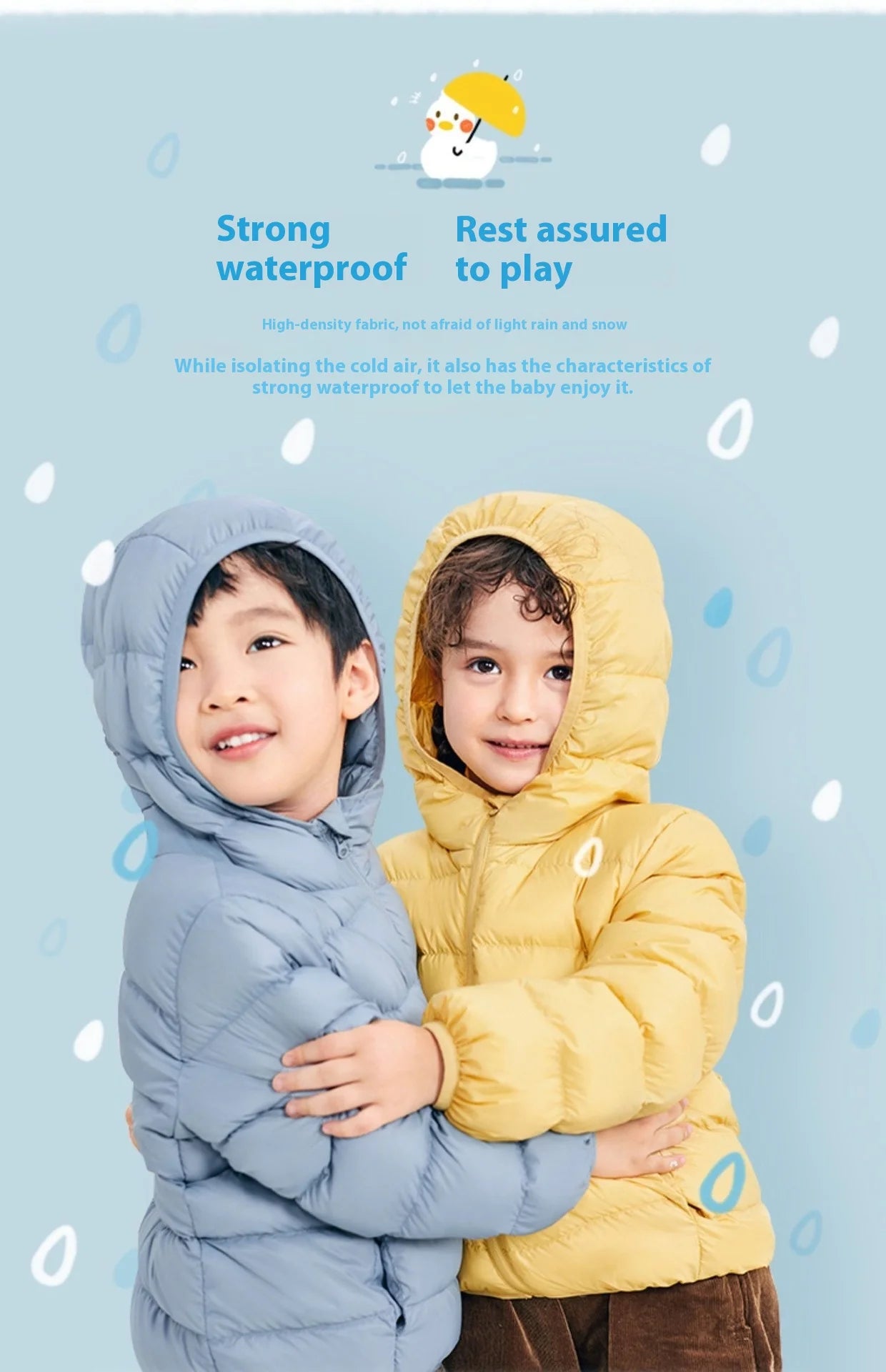 Kids’ Lightweight Duck Down Jacket – Fall & Winter