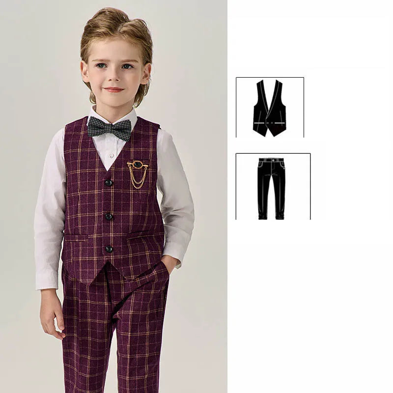 Boys’ Stylish Formal Wear – Green Blazer Set for Special Occasions