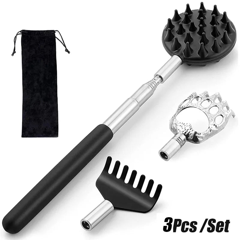 3-Piece Telescopic Back Scratcher Set