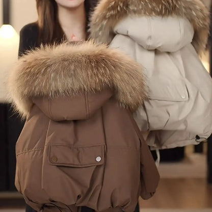 Winter Coat for Kids – Fur Collar & Hooded Down