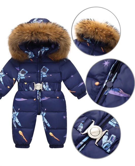 Toddler Down Jumpsuit – Winter Overalls for Boys & Girls