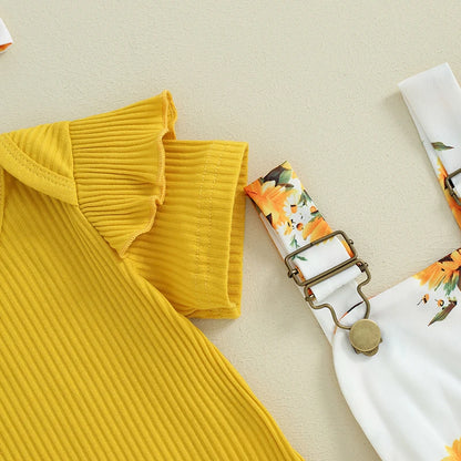 Sweet Baby Girl Summer Clothing Set 3Pcs